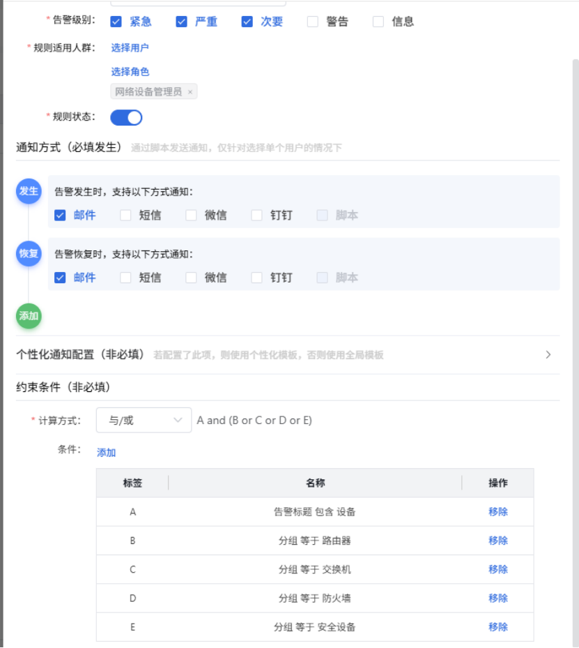 告警治理